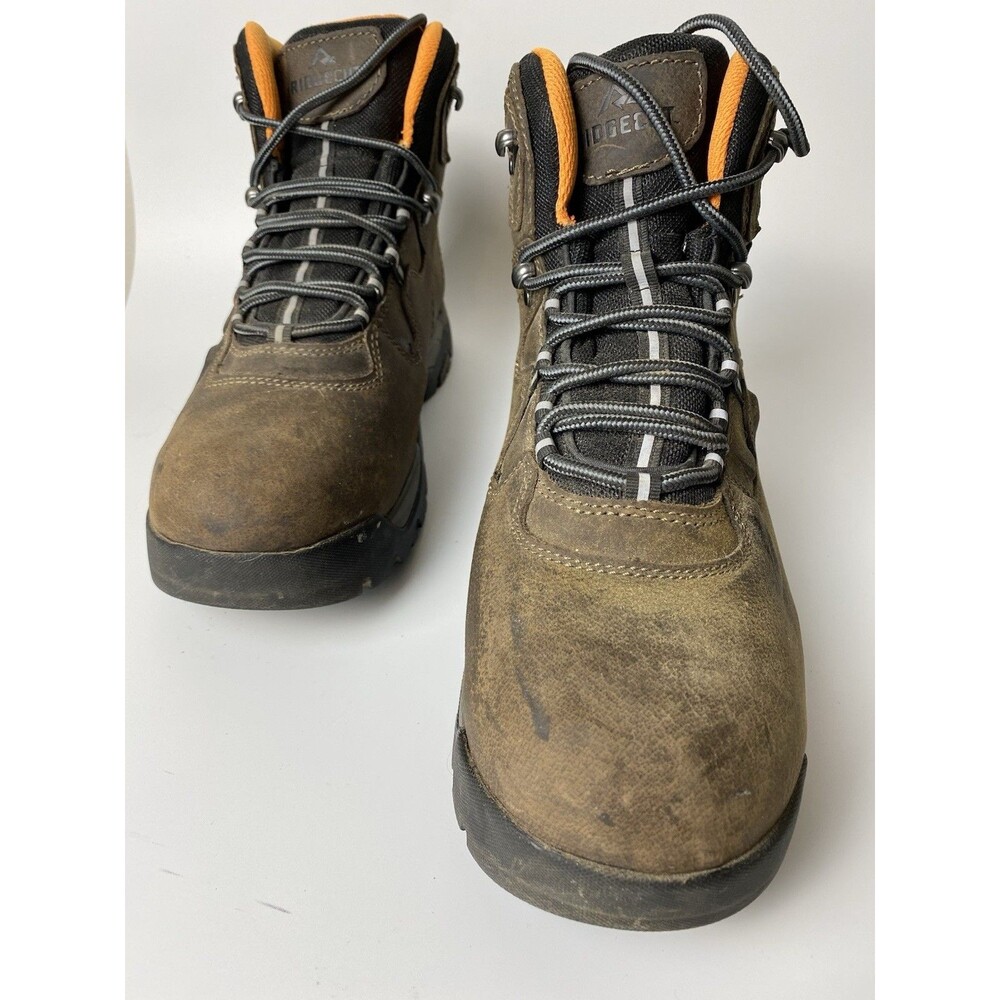 Ridgecut Men’s High Top Waterproof Brown Lace Up Utility Work Boots 10.5 M Gorp